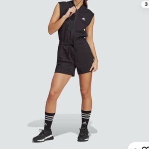 Adidas Black Zip Romper